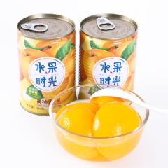水果时光黄桃罐头425g 带糖水的水果罐头