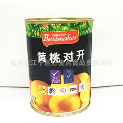 黄桃罐头批发 百事美特 400g*12罐/箱 水果罐头 易变...