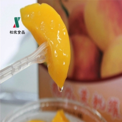 出口系列 黄桃罐头 特级水果罐头 休闲零食批发松欣罐头