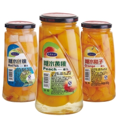 水晶活力水果罐头 天然糖水黄桃罐头 营养美味桔子罐头批发