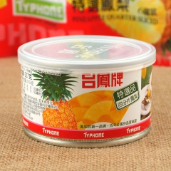 台湾进口名产 台凤牌四分片凤梨罐头 糖水菠萝水果罐头 227...
