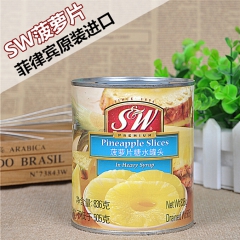 【SW】菠萝罐头 24*850g 菠萝片 菲律宾原进口 水果...