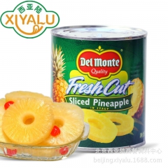 美国进口地们菠萝片836g 杂果850g水果罐头 地扪菠萝圆...