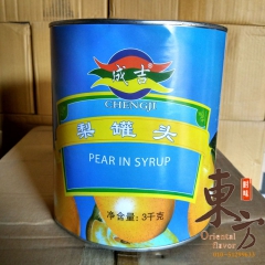 成吉糖水梨 桔子 黄桃 罐头3kg*6桶 水果罐头 烘焙专用