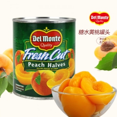 地扪DelMonte糖水黄桃罐头825g 烘焙水果罐头
