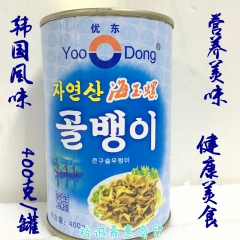 韩国风味优东香螺400克 优东天然海螺肉罐头 海螺即食水产罐...