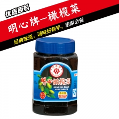 正宗广东潮汕特产酱腌菜 庆香斋明心牌橄榄菜450g~12瓶