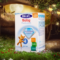荷兰原装进口婴幼儿宝宝奶粉Herobaby4段1岁以上700...