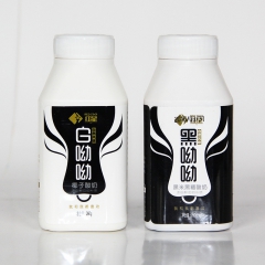 红星白呦呦椰子酸奶 黑呦呦黑米黑糖酸奶260g 瓶装全脂乳饮...