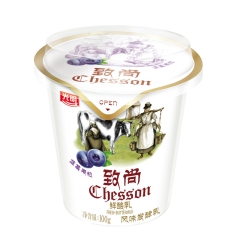 光明 致尚100G*9杯 风味发酵乳 固体酸牛奶乳酸菌 果粒...
