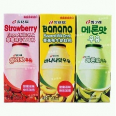 新日期!韩国进口 宾格瑞banana 香蕉牛奶 饮料 单瓶装