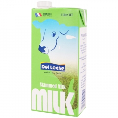 Del leche得乐思 脱脂牛奶 1L 法国进口 灭菌脱脂...