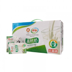 伊利高钙纯牛奶250ml*24/箱 正品批发零售10月最新日...