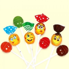 12斤/箱 俄罗斯进口 如胜水果味 棒棒糖 水果硬糖 混合口...