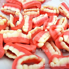 喜多多 多种橡皮糖 创意零食 彩牙齿 6斤 Q软糖 弹力糖 ...