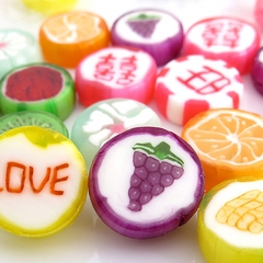 金稻谷创意水果切片糖韩国手工切片硬糖果5斤零食结婚喜糖