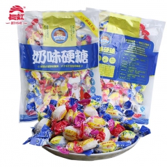 内蒙上都河长虹老蓝旗奶味糖硬糖糖果袋装零食 500克