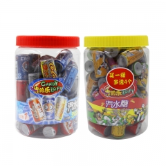 肯得乐汽水糖 压片糖果 可乐味/水果味 7g*40个 整罐 ...