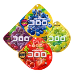 日本零食悠哈COO UHA味觉糖 青葡萄/紫葡萄/蓝莓果汁包...