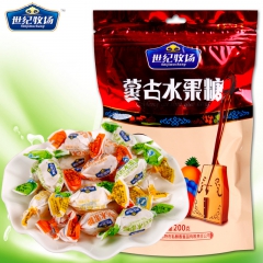 世纪牧场 200g水果糖硬糖 正宗内蒙古传统糖果 儿童零食婚...