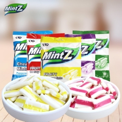 整箱包邮 印尼进口糖果Mintz明茨多口味糖果柠檬味薄荷软糖...