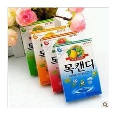 韩国进口零食品 乐天综合水果草莓味润喉糖38g 清嗓止咳 戒...