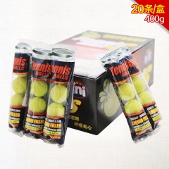 Fini菲尼牌西班牙泡泡糖网球形柠檬夹心口香糖零食240条*...