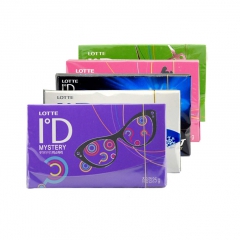 韩国进口儿童休闲食品零食批发 乐天ID白红紫草莓薄荷口香糖 ...