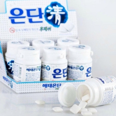 韩国进口零食 海太戒烟口香糖 清烟口香糖 银丹木糖醇清新口气...