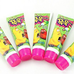 韩国进口食品批发海太牙膏口香糖草莓味30g*80盒/箱