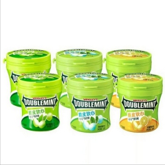 箭牌新品绿箭脆皮软心薄荷糖 80克*6瓶口香糖 休闲食品批发