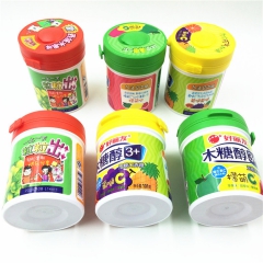 好丽友木糖醇3+无糖口香糖 4口味供选一罐101G*6罐