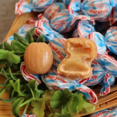 俄罗斯进口食品  黄油奶糖 如胜滴滴香鲜奶球 牛奶硬糖 批发