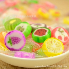 一邦 水果切片 春节必备糖果 水果硬糖 水果拼盘切片 一包5...