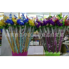 高丽堂 仙女棒造型糖 巧克力豆 棒棒糖 18克 可爱小食品