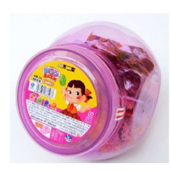 不二家棒棒糖桶装(4种水果味)内有60支(整箱6桶)喜糖果婚...