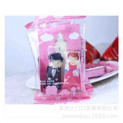 好邻居牵手一生硬糖喜糖奶糖新娘新郎创意合体包装整箱10斤批发