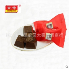 京特双喜夹心黑巧克力婚庆喜糖零食 散装批发5斤包邮