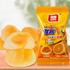 雅客酱心维生素水果软糖V9果汁夹心糖 500g 糖果批发 婚...