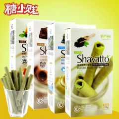 丰熙食品沙耶朵抹茶芝士牛奶巧克力夹心蛋卷100g传统手工小吃...