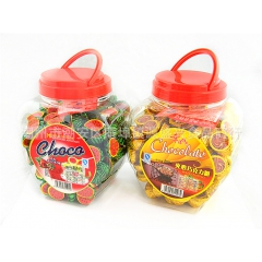 学校小卖部零食批发 西瓜夹心巧克力朱古力瓶装喜糖 1*12瓶