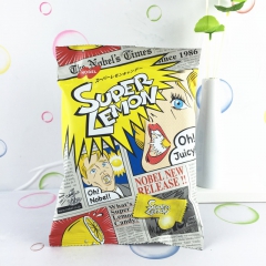 日本进口 诺贝尔NOBEL超级柠檬三层夹心糖立波糖水果糖88...