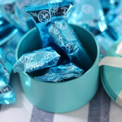 俄罗斯进口巧克力冰淇淋夹心牛轧糖1kg冰淇淋味糖果 喜糖年货...