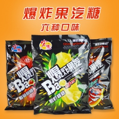 宏源爆炸果汽糖350g*24包/箱 酸甜水果糖汽水 酸糖硬糖...