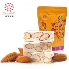 樱桃爷爷杏仁原味牛轧糖台湾进口特产食品零食糖果250g