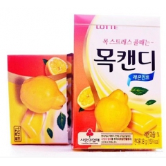 韩国进口糖果零食 乐天润喉糖木瓜味 38g 木瓜薄荷糖果润喉...