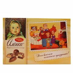 新品进口alenka爱莲巧巧克力牛扎糖 185g礼盒装（附赠...