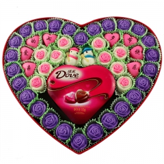 代发货德芙情人节礼物diy德芙巧克力礼盒装生日创意定制X12...