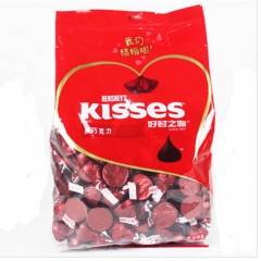 休闲零食  好时kisses散装1000g 黑巧