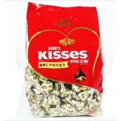 休闲零食  好时kisses散装1000g   扁桃仁巧克力